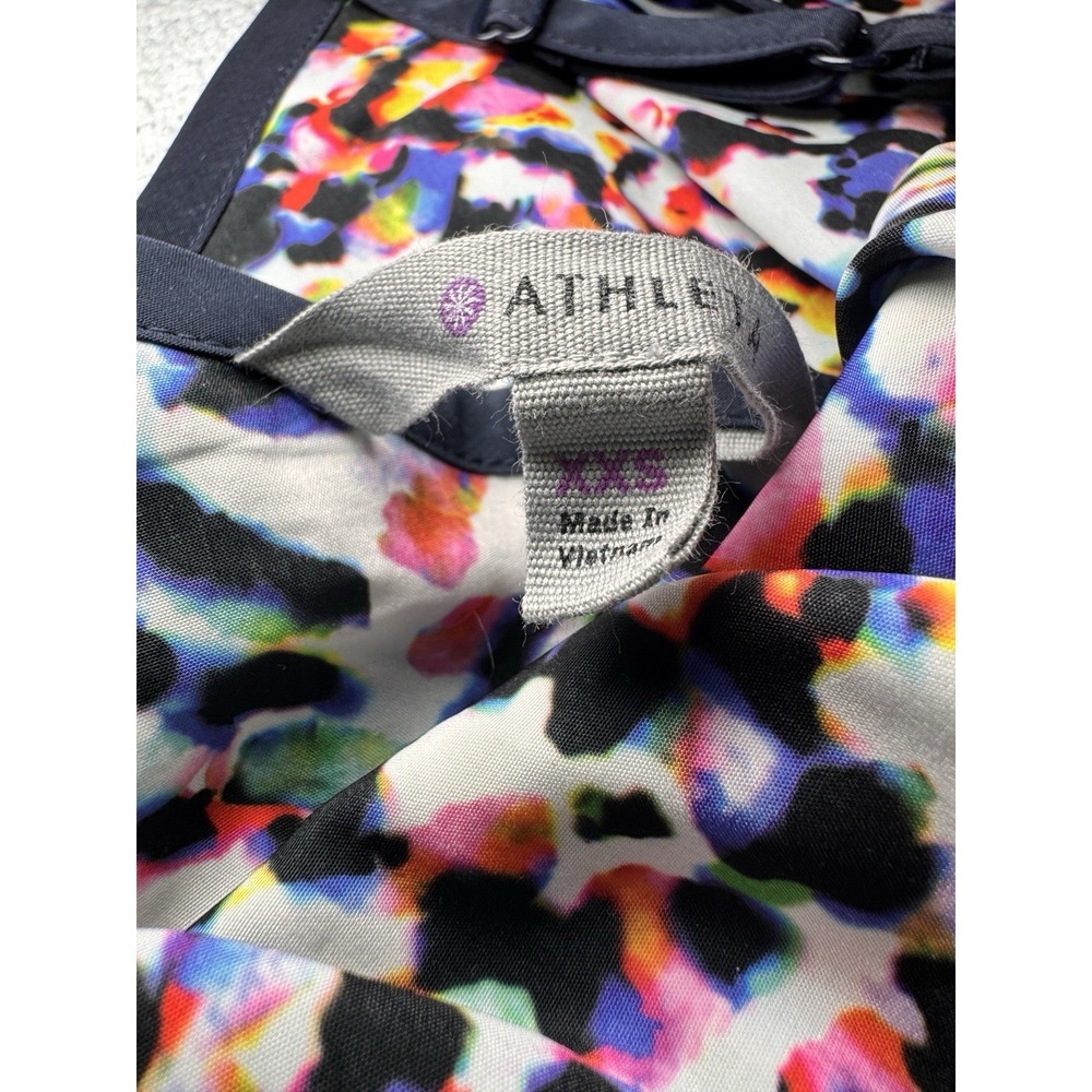ATHLETA Size XXS Multicolor Sunbeam Easy Breezy Midi Dress Spaghetti Straps Adj - Picture 13 of 13